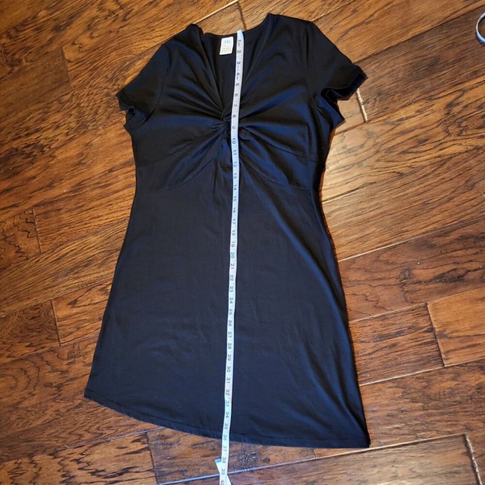 Little Black Dress V-Neck Twist Sz XXL Party Flirty Romantic - Picture 8 of 8
